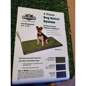 Artificial REUSABLE TURF Grass Puppy Pee TRAINING Pad for Dogs,Small Pets